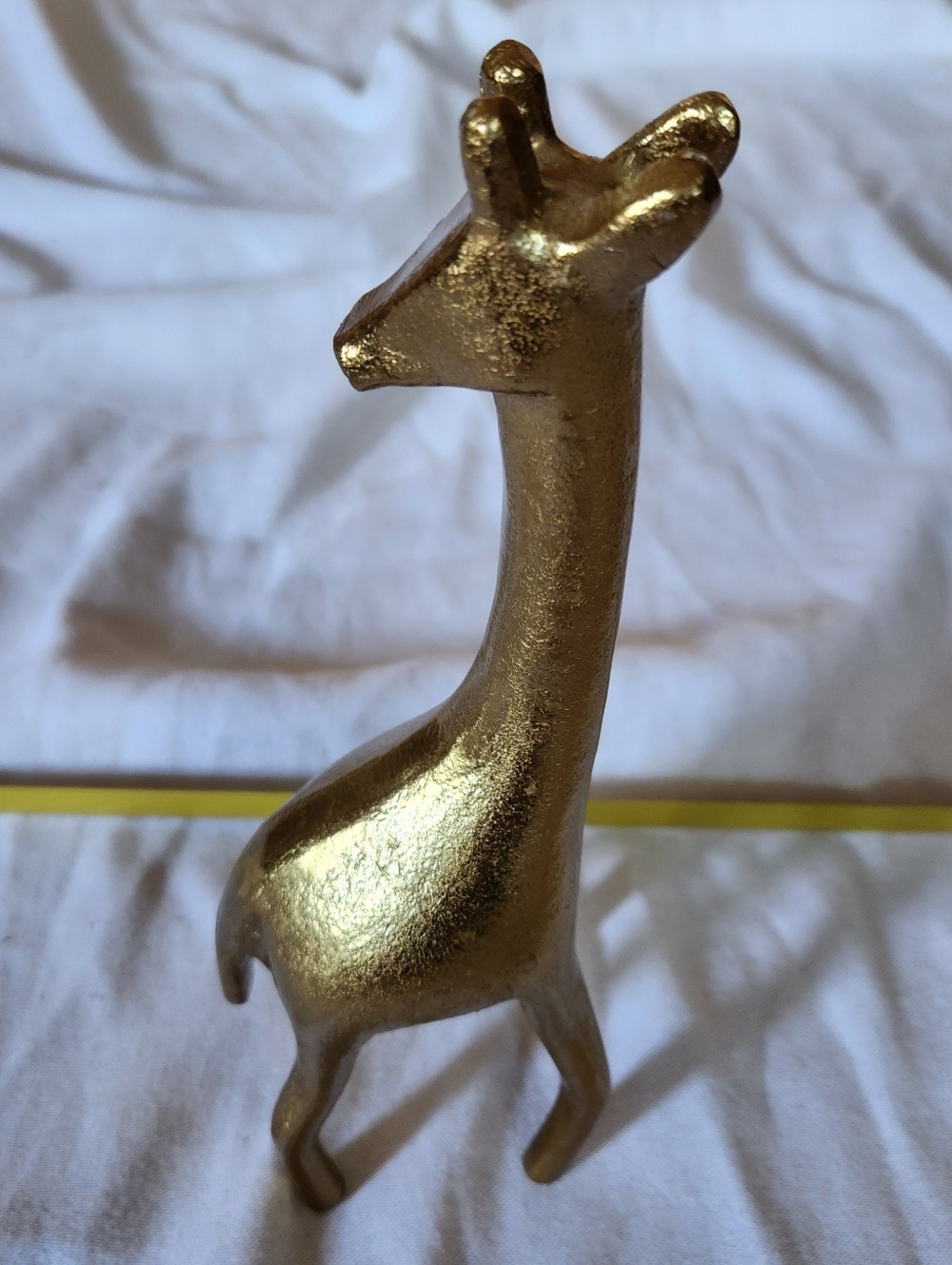 Gold Giraffe Figurine Home Decor Modern Safari Accent